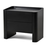 Ex Display - Latonya Bedside Table - Matte Black Bedside Table Iggy-Core