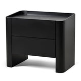 Latonya Bedside Table - Matte Black Bedside Table Iggy-Core