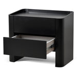 Ex Display - Latonya Bedside Table - Matte Black Bedside Table Iggy-Core