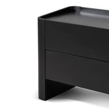 Latonya Bedside Table - Matte Black Bedside Table Iggy-Core