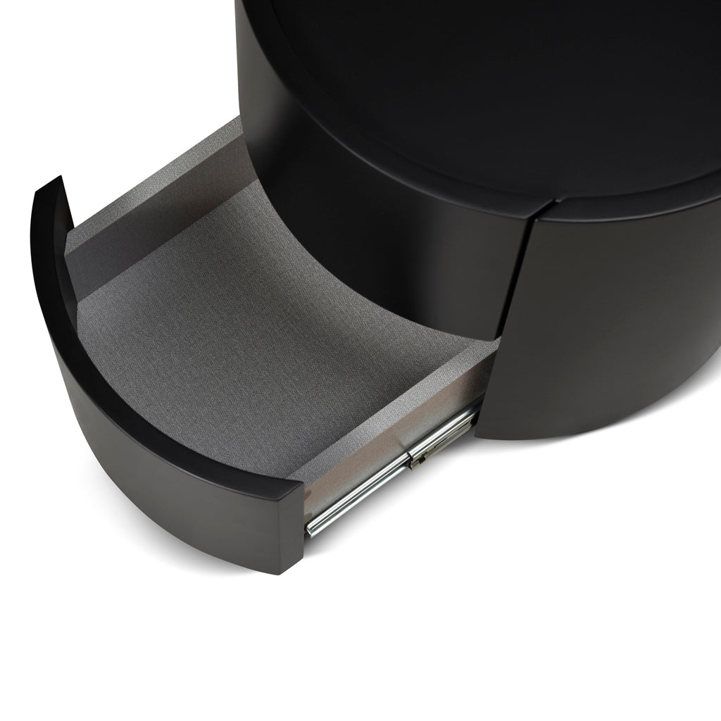 Ex Display - Nithya Bedside Table - Full Matte Black Bedside Table Iggy-Core