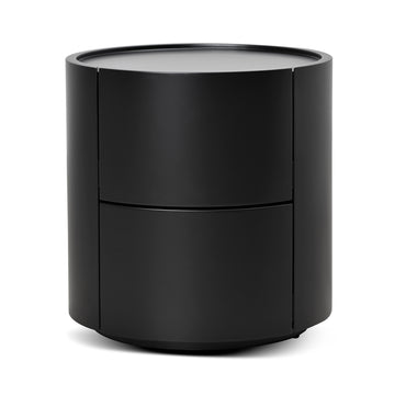 Nithya Bedside Table - Full Matte Black Interior Secrets