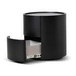 Ex Display - Nithya Bedside Table - Full Matte Black Bedside Table Iggy-Core