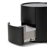 Ex Display - Nithya Bedside Table - Full Matte Black Bedside Table Iggy-Core