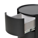 Ex Display - Nithya Bedside Table - Full Matte Black Bedside Table Iggy-Core