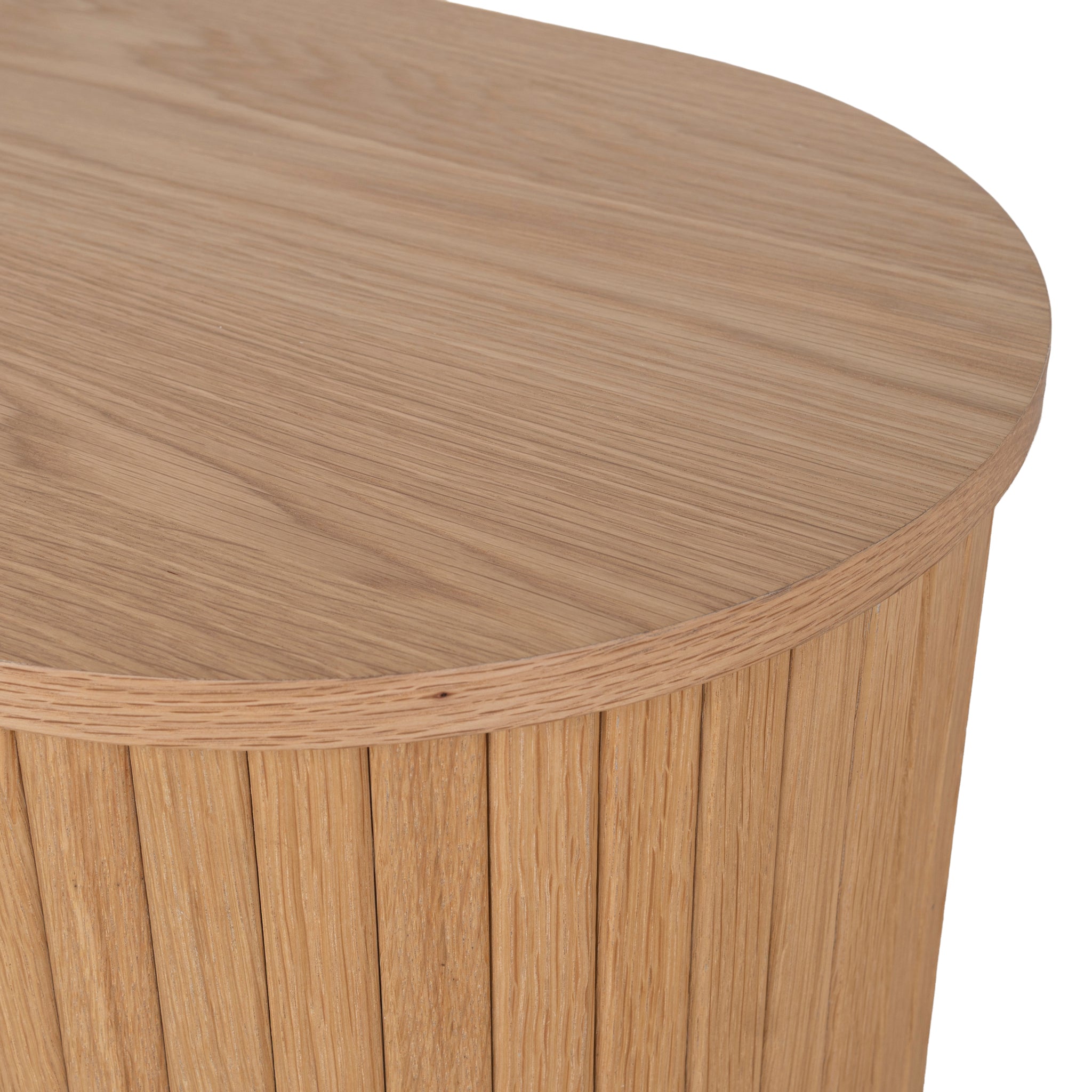 Ex Display - Linea 55cm Side Table - Natural Bedside Table KD-Core