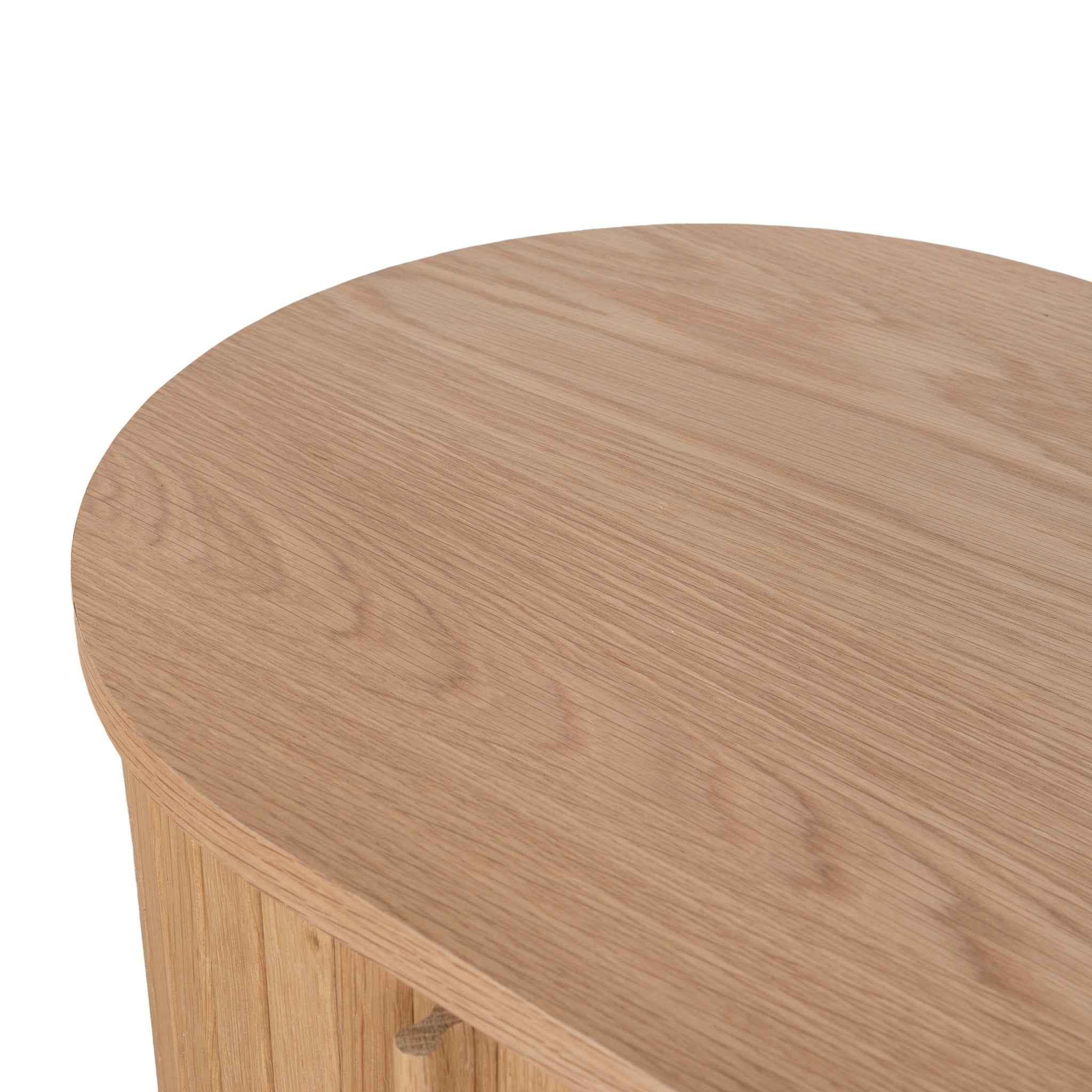 Ex Display - Linea 55cm Side Table - Natural Bedside Table KD-Core