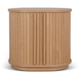 Ex Display - Linea 55cm Side Table - Natural Bedside Table KD-Core