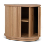 Ex Display - Linea 55cm Side Table - Natural Bedside Table KD-Core