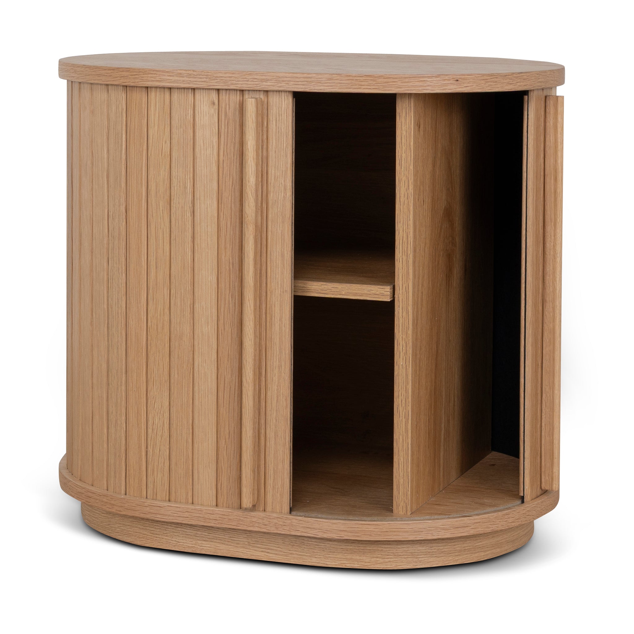 Ex Display - Linea 55cm Side Table - Natural Bedside Table KD-Core