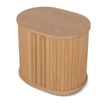 Ex Display - Linea 55cm Side Table - Natural Bedside Table KD-Core