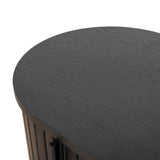 Ex Display - Linea 55cm Side Table - Full Black Bedside Table KD-Core