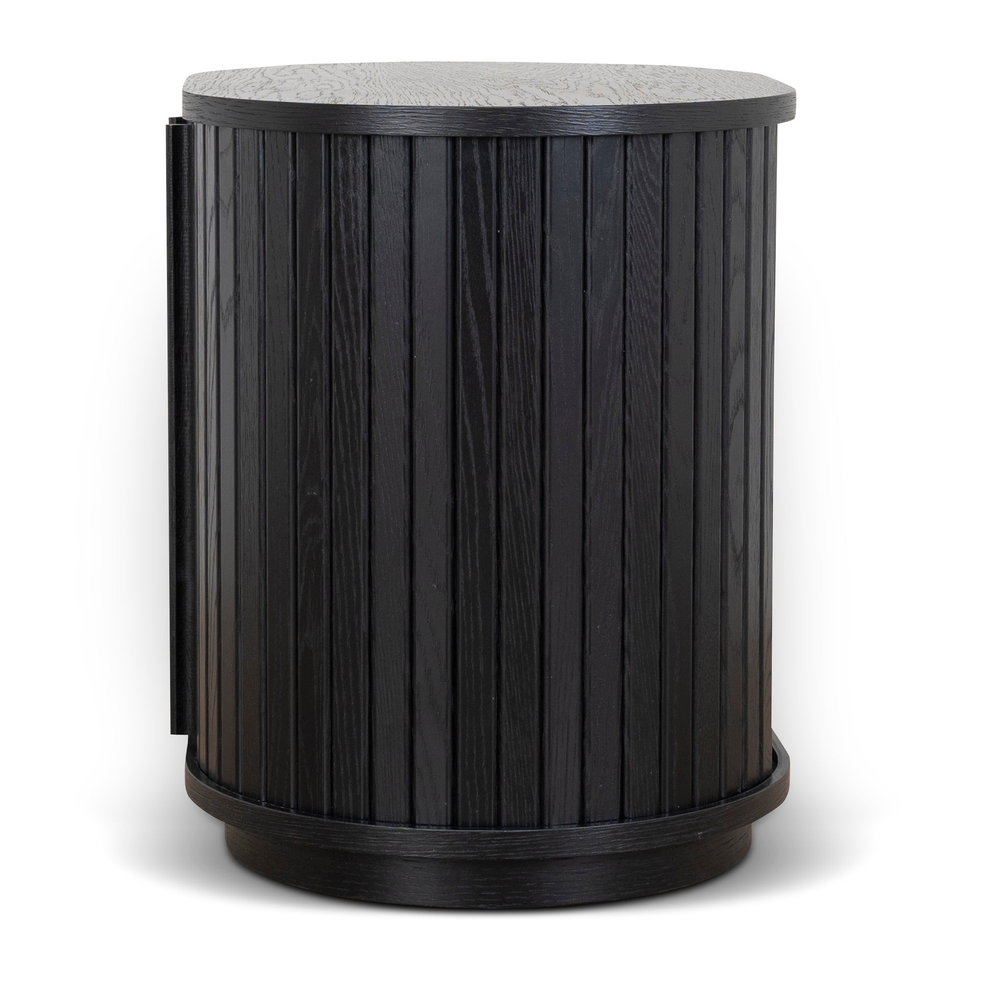 Ex Display - Linea 55cm Side Table - Full Black Bedside Table KD-Core