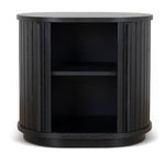 Ex Display - Linea 55cm Side Table - Full Black Bedside Table KD-Core