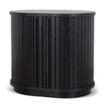 Ex Display - Linea 55cm Side Table - Full Black Bedside Table KD-Core