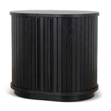 Ex Display - Linea 55cm Side Table - Full Black Bedside Table KD-Core