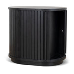 Ex Display - Linea 55cm Side Table - Full Black Bedside Table KD-Core