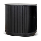 Ex Display - Linea 55cm Side Table - Full Black Bedside Table KD-Core