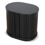Ex Display - Linea 55cm Side Table - Full Black Bedside Table KD-Core
