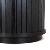 Ex Display - Linea 55cm Side Table - Full Black Bedside Table KD-Core