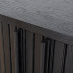 Ex Display - Linea 55cm Side Table - Full Black Bedside Table KD-Core