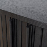 Ex Display - Linea 55cm Side Table - Full Black Bedside Table KD-Core