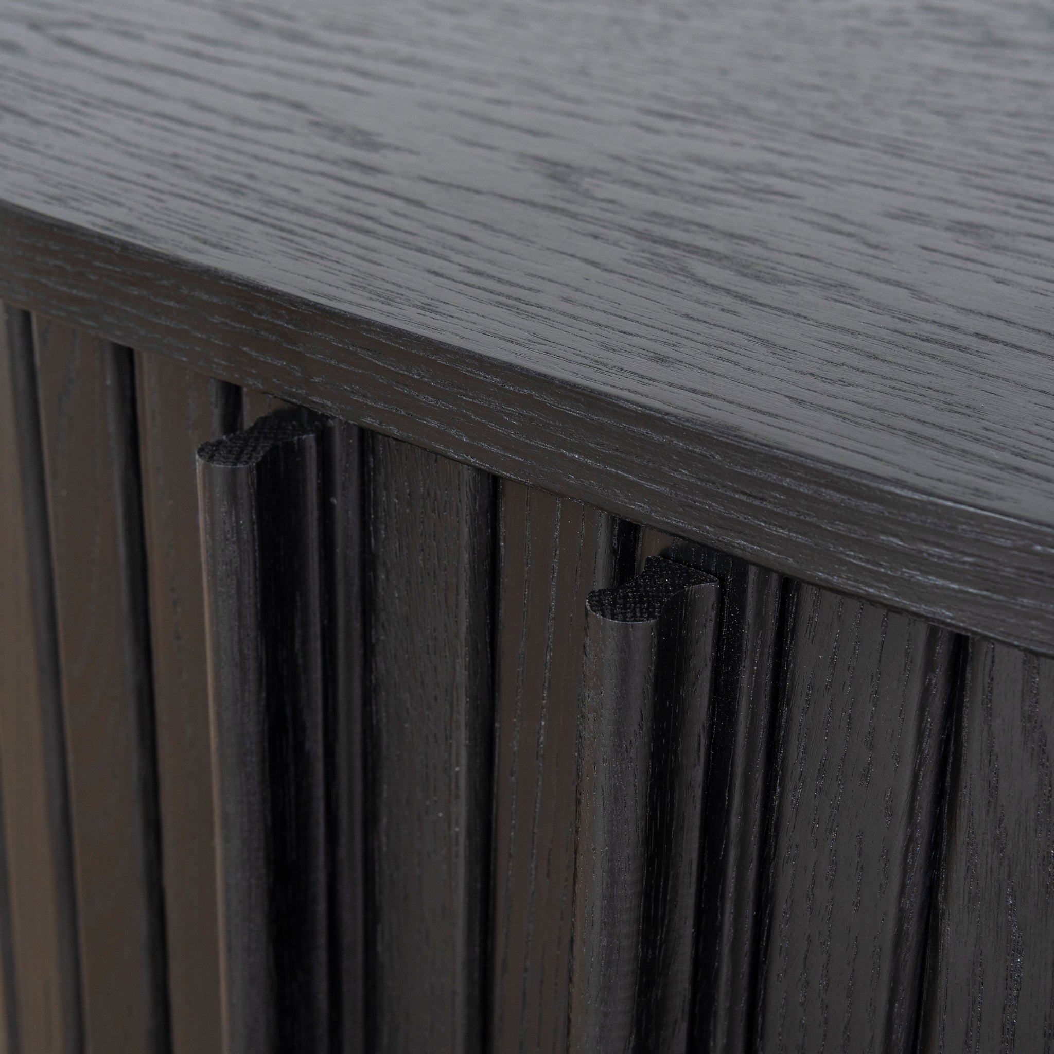 Ex Display - Linea 55cm Side Table - Full Black Bedside Table KD-Core