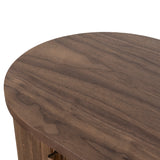 Linea 55cm Side Table - Walnut Bedside Table KD-Core