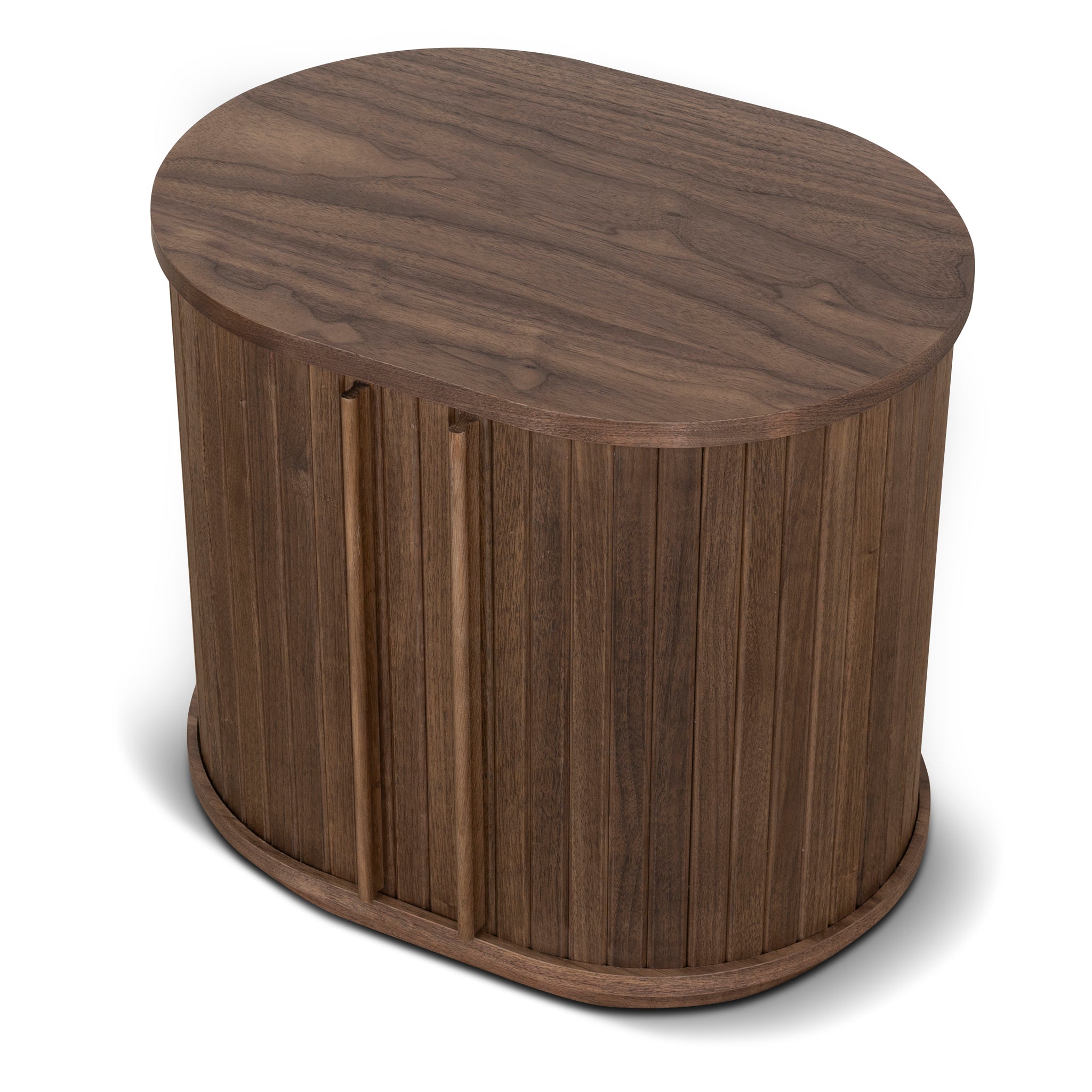 Linea 55cm Side Table - Walnut Bedside Table KD-Core
