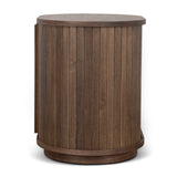 Linea 55cm Side Table - Walnut Bedside Table KD-Core