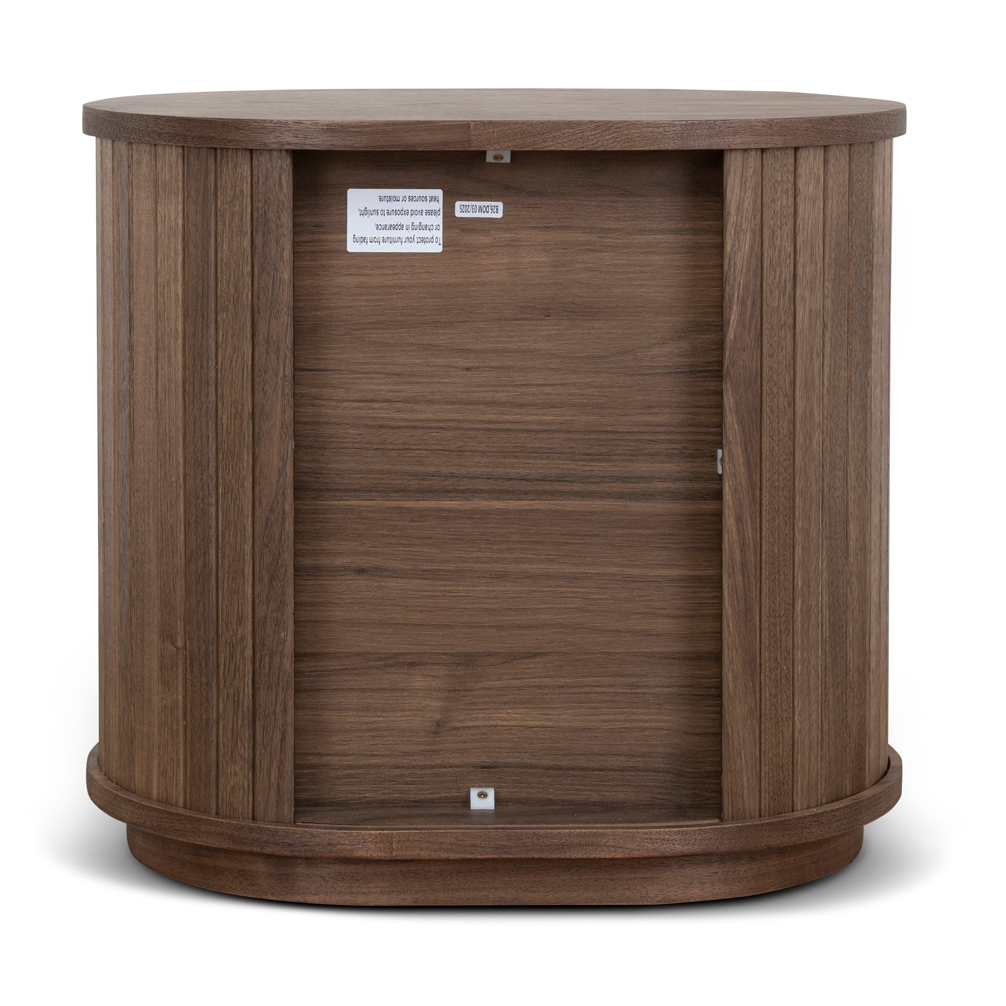 Linea 55cm Side Table - Walnut Bedside Table KD-Core