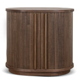 Linea 55cm Side Table - Walnut Bedside Table KD-Core