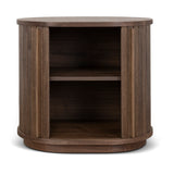 Ex Display - Linea 55cm Side Table - Walnut Bedside Table KD-Core