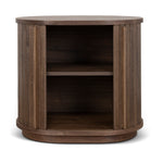 Linea 55cm Side Table - Walnut Bedside Table KD-Core