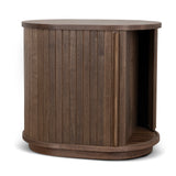 Linea 55cm Side Table - Walnut Bedside Table KD-Core