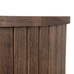 Linea 55cm Side Table - Walnut Bedside Table KD-Core