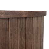 Linea 55cm Side Table - Walnut Bedside Table KD-Core