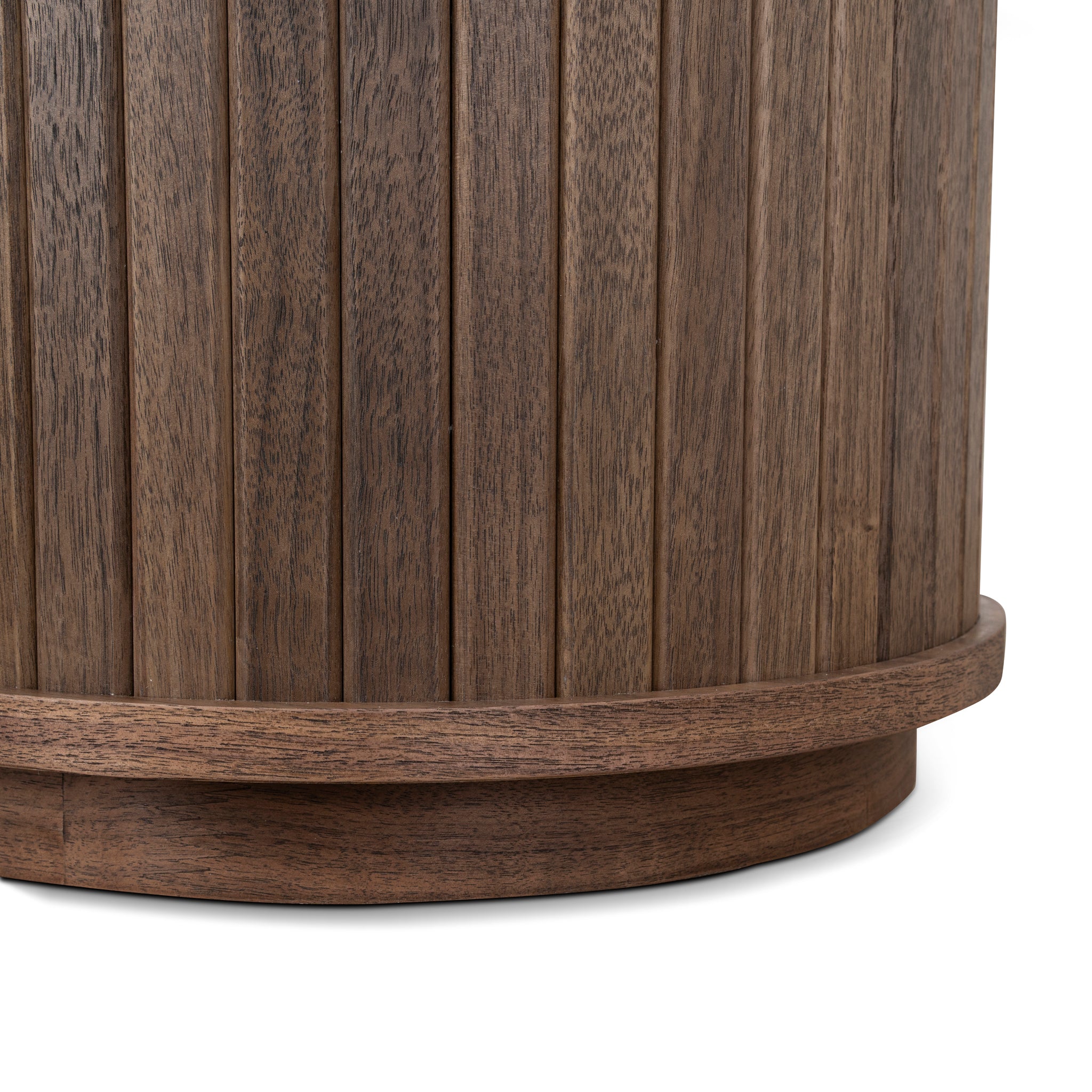 Linea 55cm Side Table - Walnut Bedside Table KD-Core