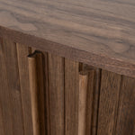 Linea 55cm Side Table - Walnut Bedside Table KD-Core