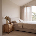 Varika 55cm Bedside Table - Natural Bedside Table Reclaimed-Core