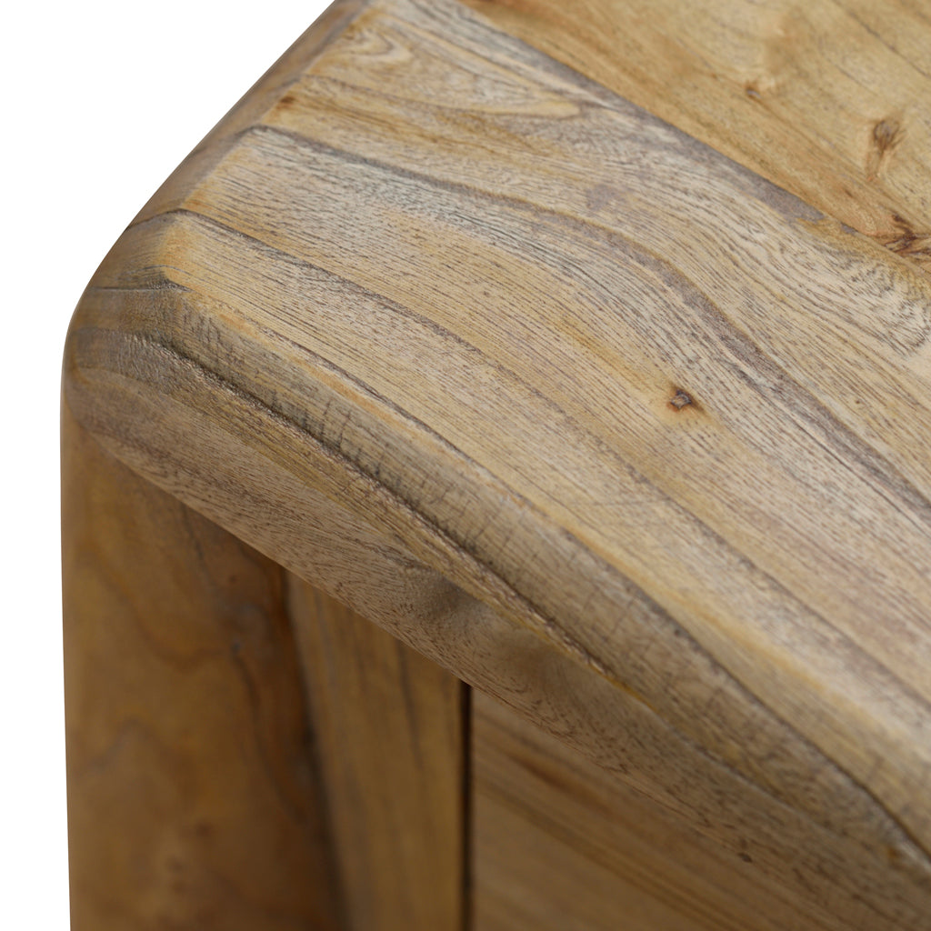 Ex Display - Varika 55cm Bedside Table - Natural Bedside Table Reclaimed-Core   