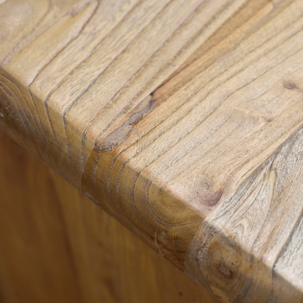 Ex Display - Varika 55cm Bedside Table - Natural Bedside Table Reclaimed-Core   