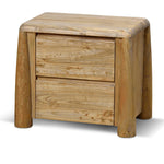 Ex Display - Varika 55cm Bedside Table - Natural Bedside Table Reclaimed-Core   