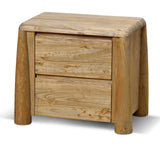 Ex Display - Varika 55cm Bedside Table - Natural Bedside Table Reclaimed-Core   