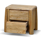 Ex Display - Varika 55cm Bedside Table - Natural Bedside Table Reclaimed-Core   