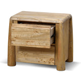 Varika 55cm Bedside Table - Natural Bedside Table Reclaimed-Core   
