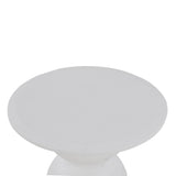Gabriel Round Side Table - Full White Side Table Nicki-Core