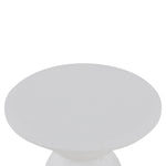 Gabriel Round Side Table - Full White Side Table Nicki-Core