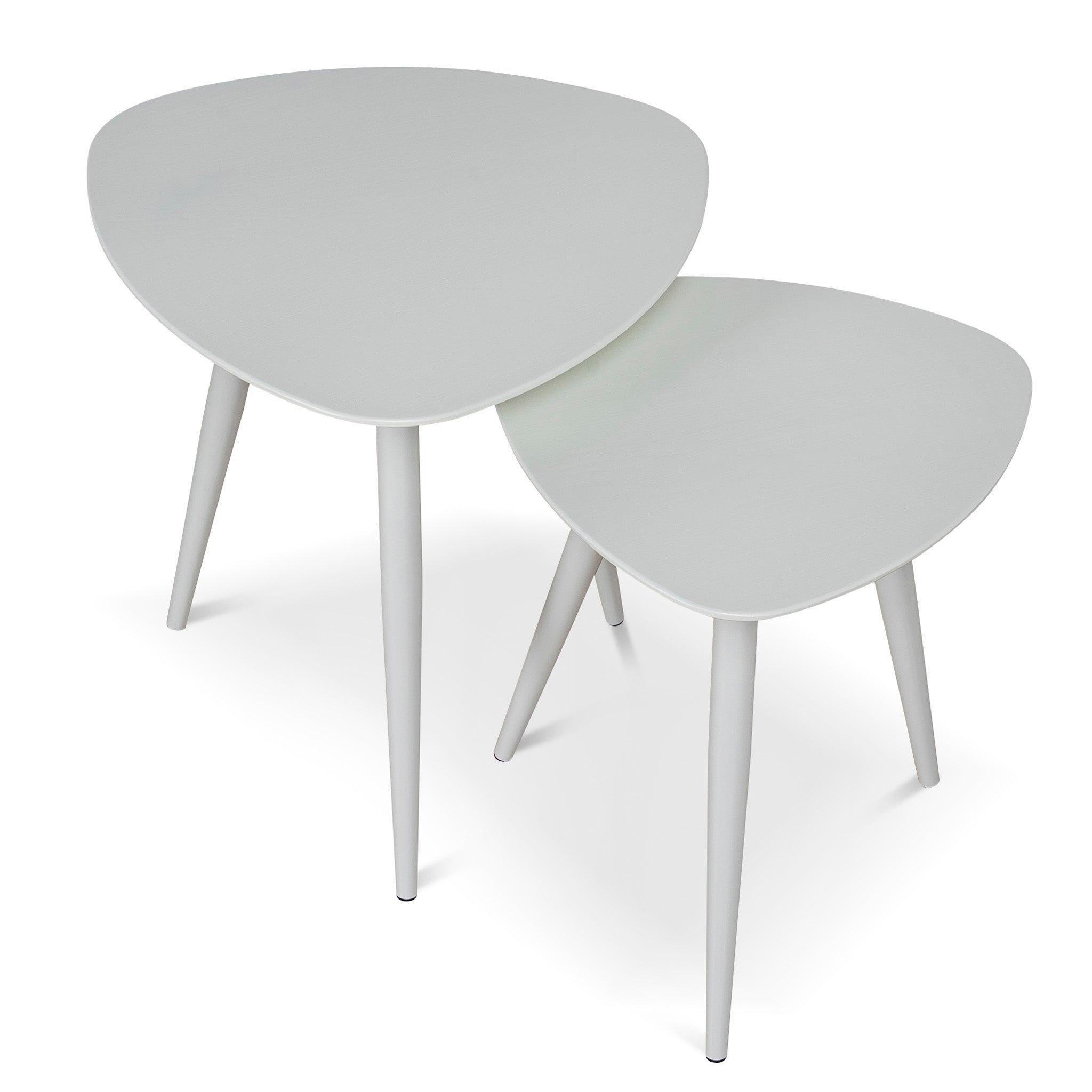 Ex Display - Set of 2 - Lauren Side Table - White Side Table KD-Core