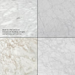 Alwin 60cm Marble Side Table - White Base Side Table NY-Core